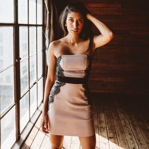 Forever 21 strapless semi formal dress